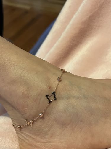 Customer photo review of Butterfly By The Yard Anklet 003