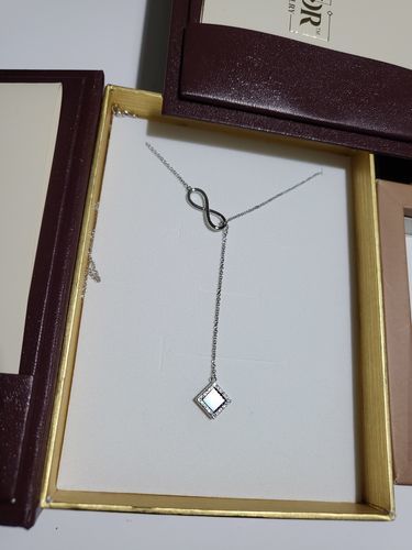 Customer photo review of Infinity Necklace
