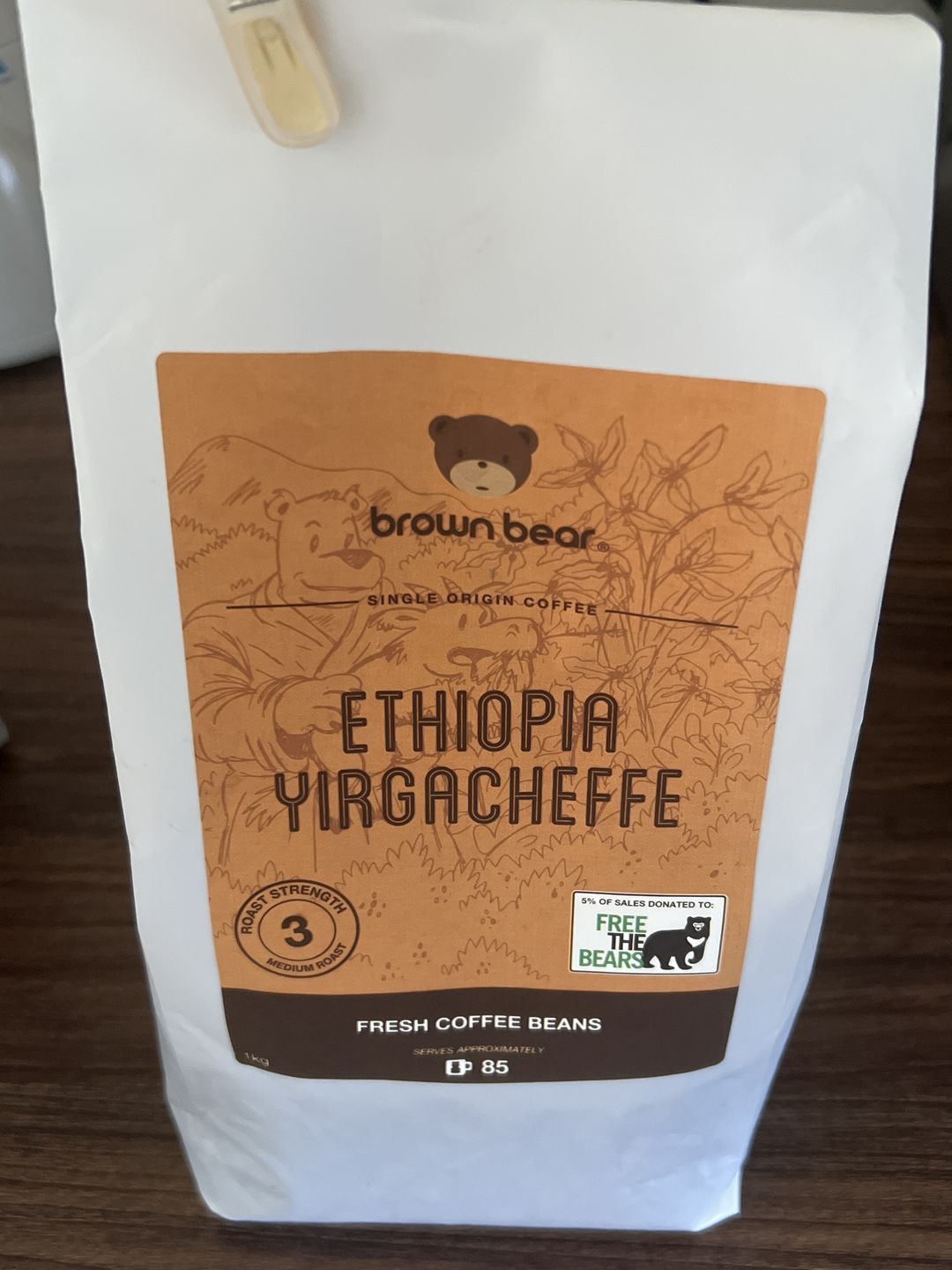 Customer photo review of Ethiopian Yirgacheffe Coffee, Strength 3, Medium Roast