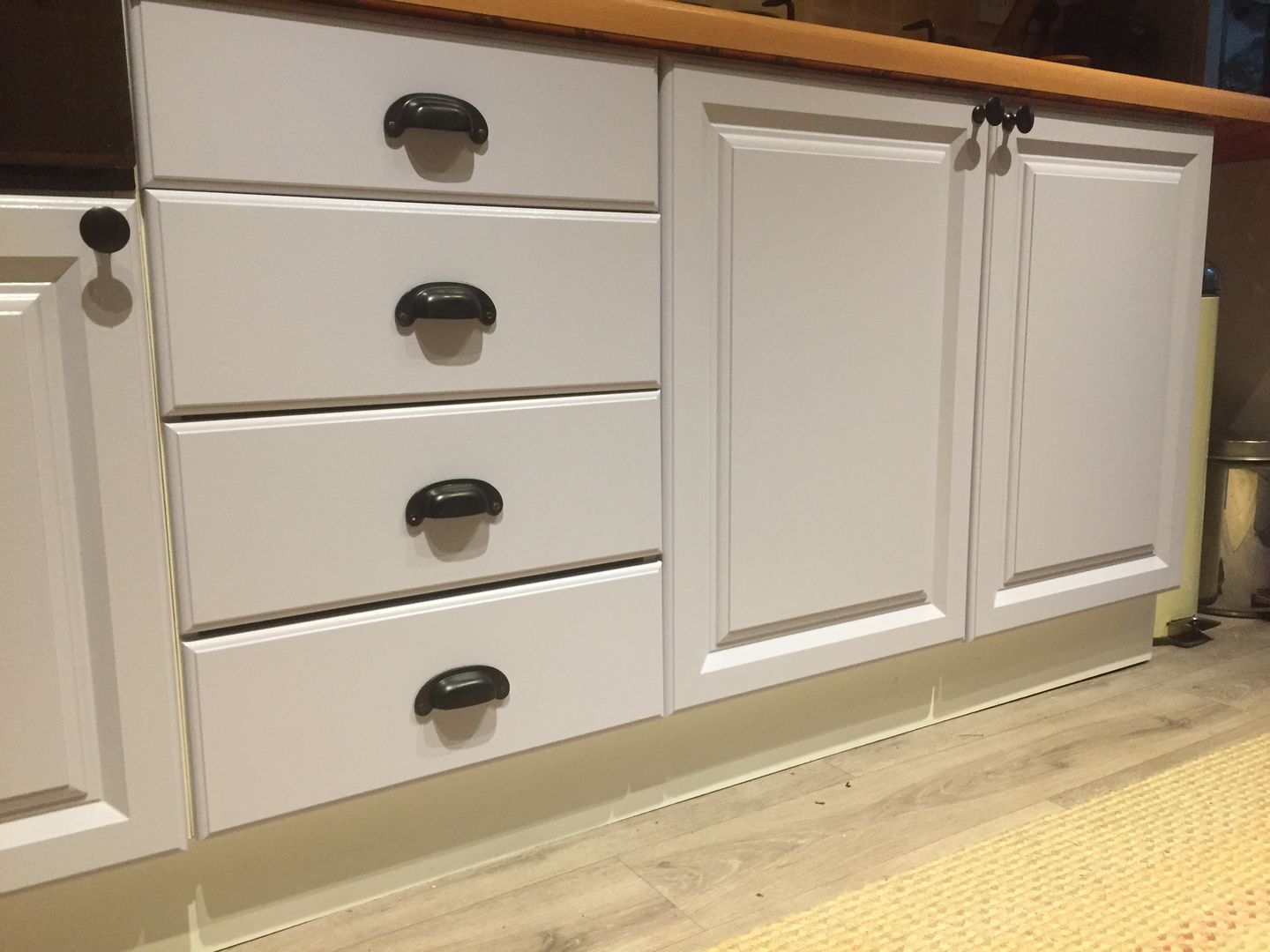 Customer photo review of Classic Cast Iron Cupboard Handles | Black