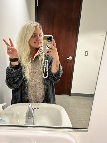 Customer photo review of Vela Thermal Button Down Shirt - Onyx