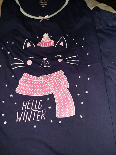 Customer photo review of Hello Winter بيجاما حريمي قطه