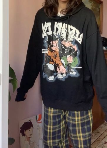 Customer photo review of Harajuku Style "Be Fearless" Hoodie