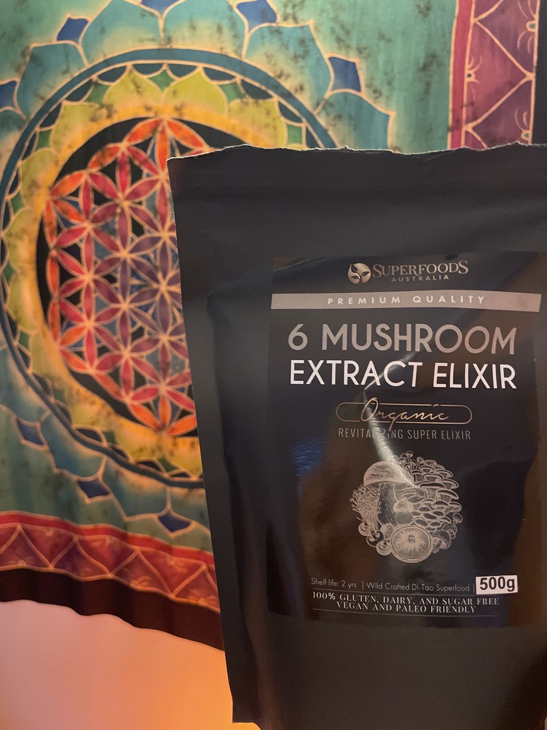 Customer photo review of Organic 7 Mushroom Extract - Chaga, Reishi, Cordyceps, Maitake, Shiitake, Lion's Mane, Turkey Tail