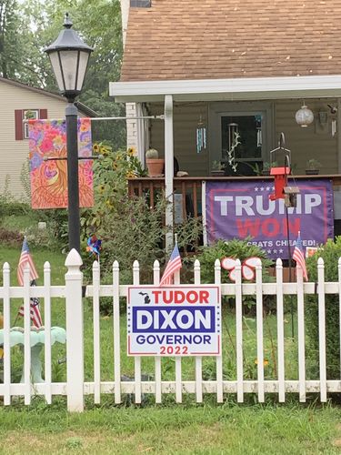 Customer photo review of Tudor Dixon For Michigan Governor Yard Sign