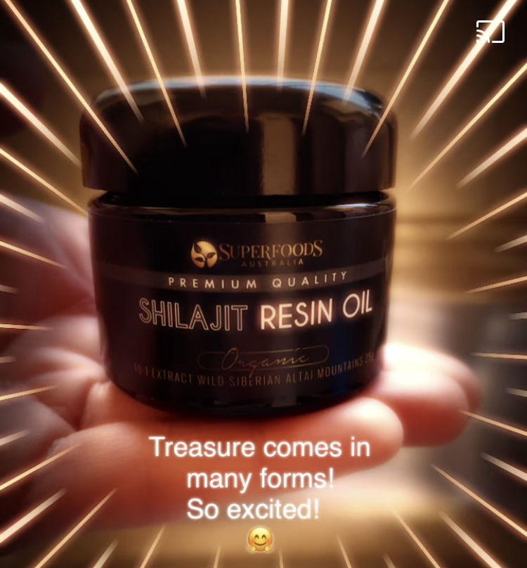 Customer photo review of Shilajit Resin Oil Himalayan Gold