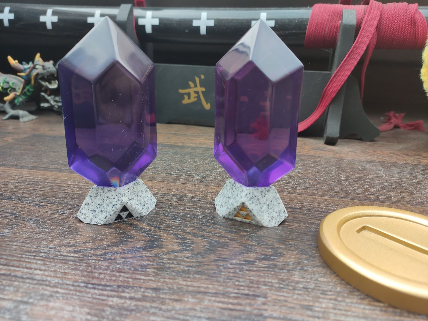 Customer photo review of Rubis Zelda : Ocarina of Time (Vert, Bleu, Rouge, Violet et Noir)