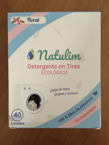 Customer photo review of Eco-Tiras de Detergente 40 lavados Natulim