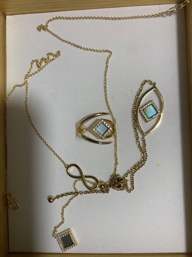 Customer photo review of Infinity Necklace