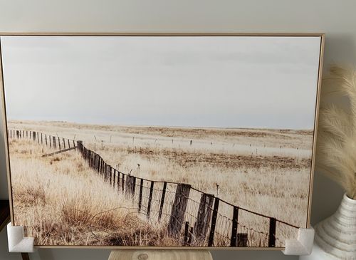 Customer photo review of Long Road Home | LS | Framed Canvas