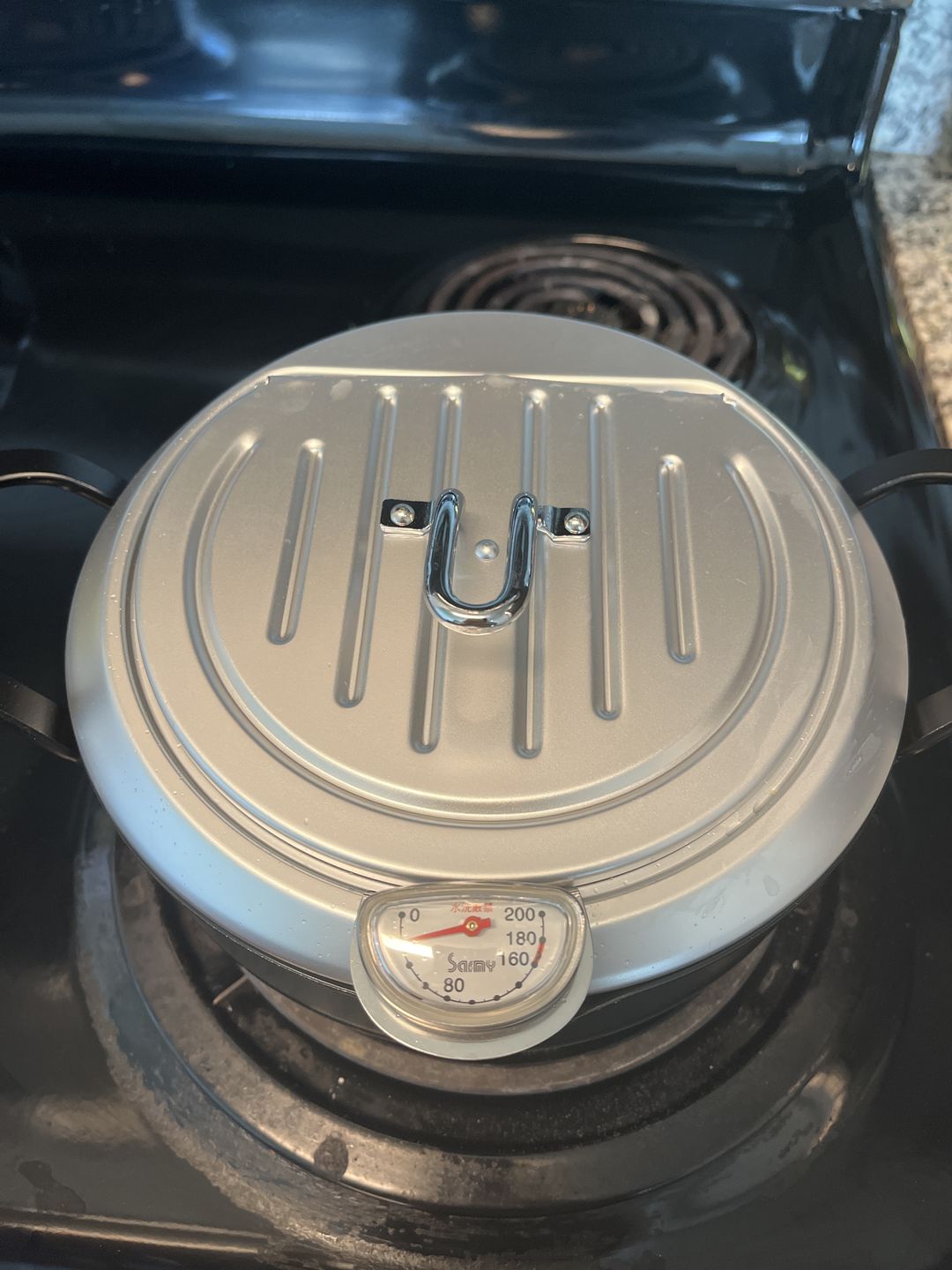 Customer photo review of Tempura Fry Pot with Lid and Thermometer