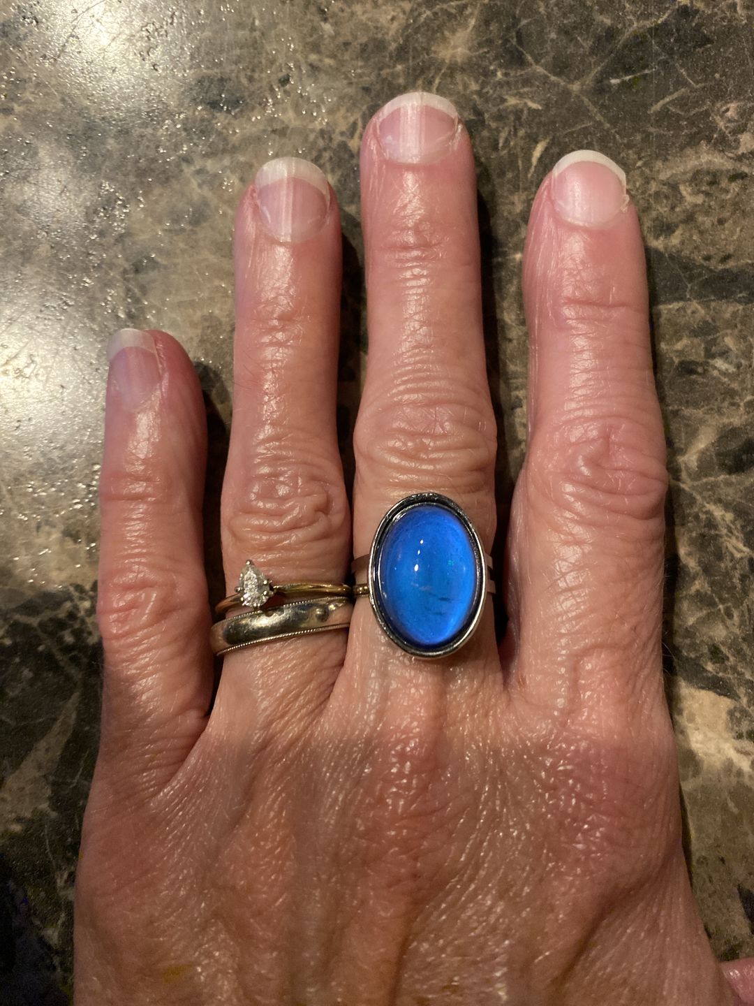 Customer photo review of Oval Mood Ring