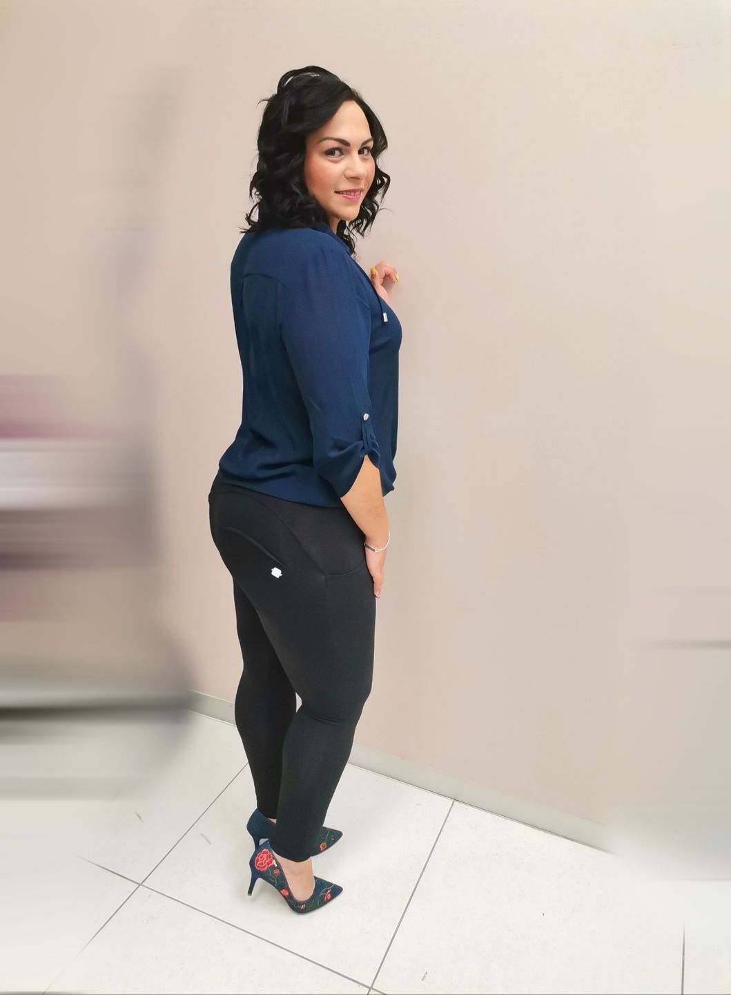 Customer photo review of Shapewear High waist butt Jeggings-Black