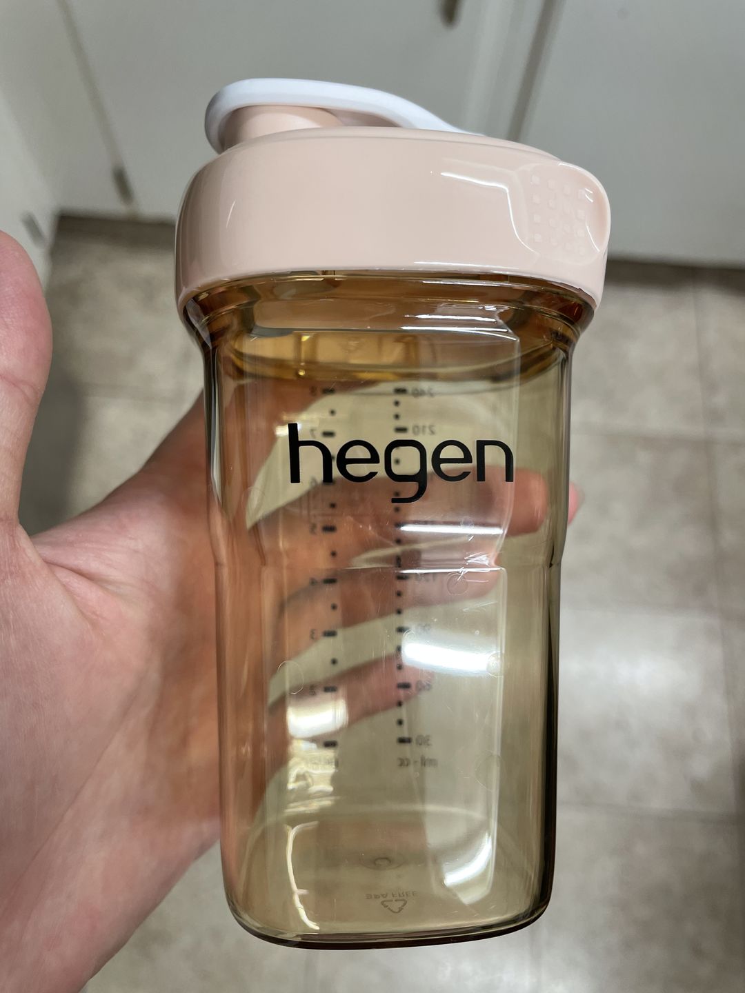 Customer photo review of Hegen PCTO™ 330ml/11oz Drinking Bottle PPSU Pink (24 months and above)