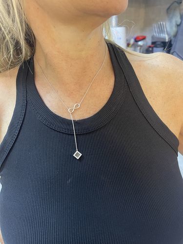 Customer photo review of Infinity Necklace