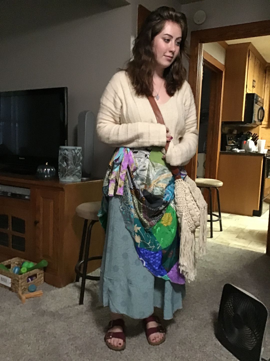 Customer photo review of Perfectly Patchwork Wrap Skirt