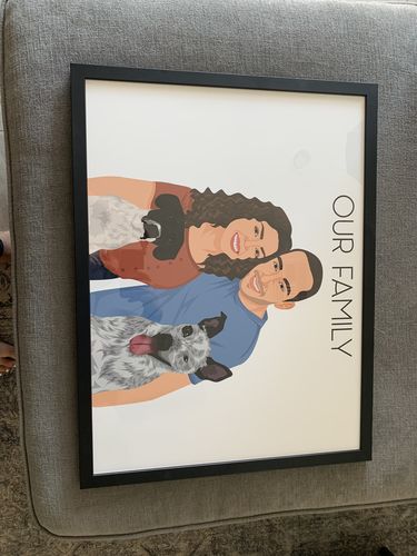 Customer photo review of Custom Fur-mily Portrait
