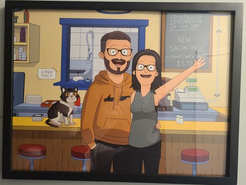 Customer photo review of Bob’s Burgers Custom Portrait