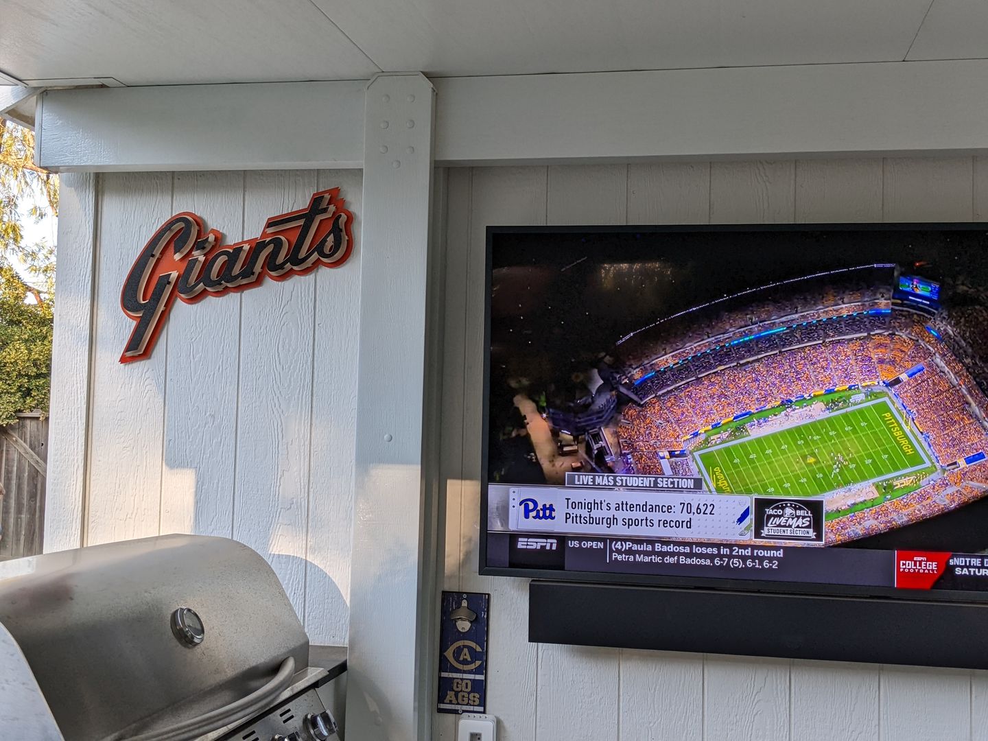 Customer photo review of San Francisco Giants Script 3D Vintage Metal Wall Art