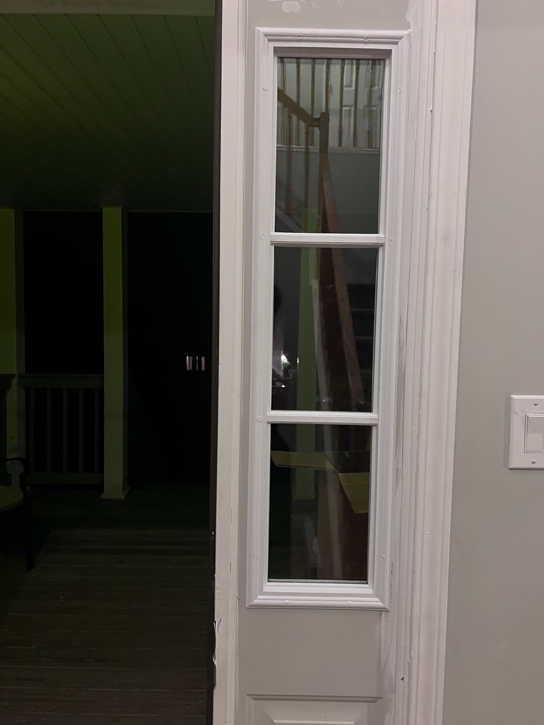 Customer photo review of Clear 3 Lite Glass and Frame Kit (Half Sidelite 10" x 38" Frame Size)