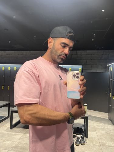 Customer photo review of Camiseta Miami NOWA - Oversized Deep Pink