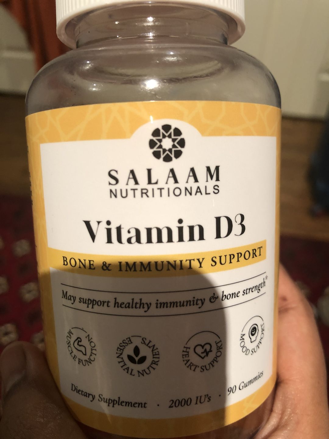 Customer photo review of Vitamin D3 Gummy Vitamins (90 count)
