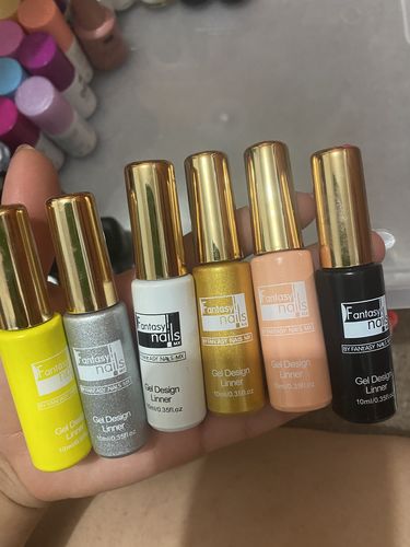Customer photo review of Gel Colección Nail Art Gel #1  6 pzas Fantasy Nails
