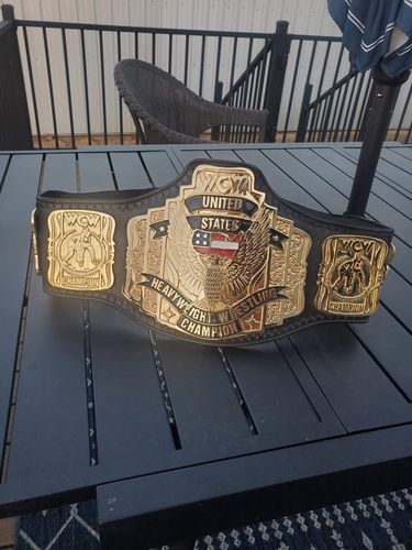 Customer photo review of WCW US championship belt (24k swiss gold)