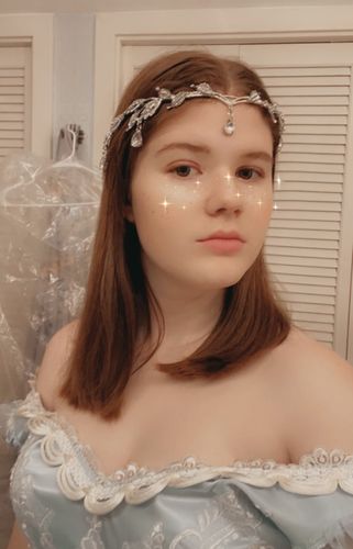 Customer photo review of Enchanted Drops Tiara