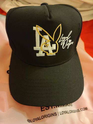Customer photo review of LA 'Cream' Bunny Premium Strapback in Black