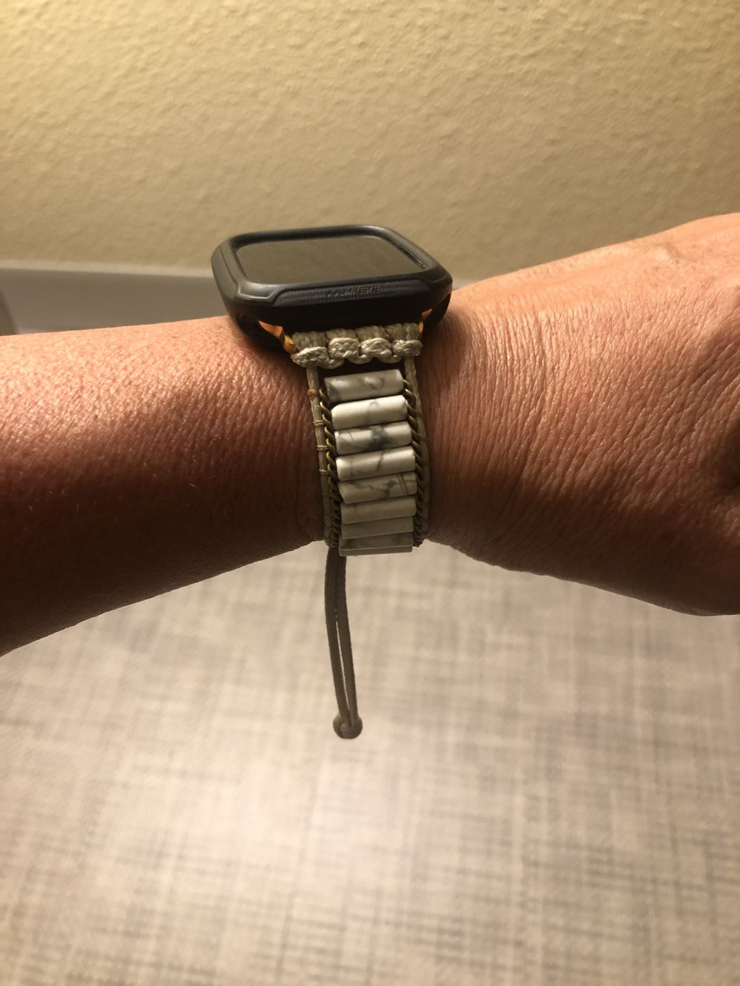 Customer photo review of Heavenly Howlite Apple Watch Strap