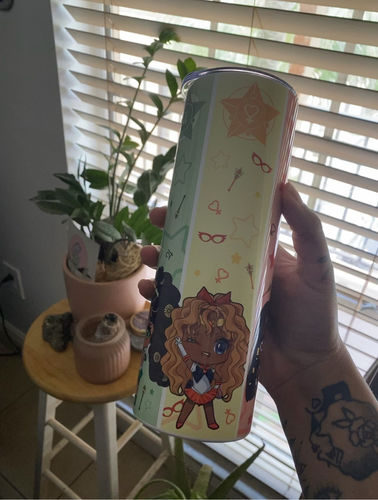 Customer photo review of Melanated Pretty Guardians Tumbler
