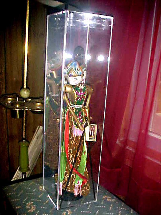Customer photo review of Versatile Acrylic Display Case with Slide Back and Size Options
