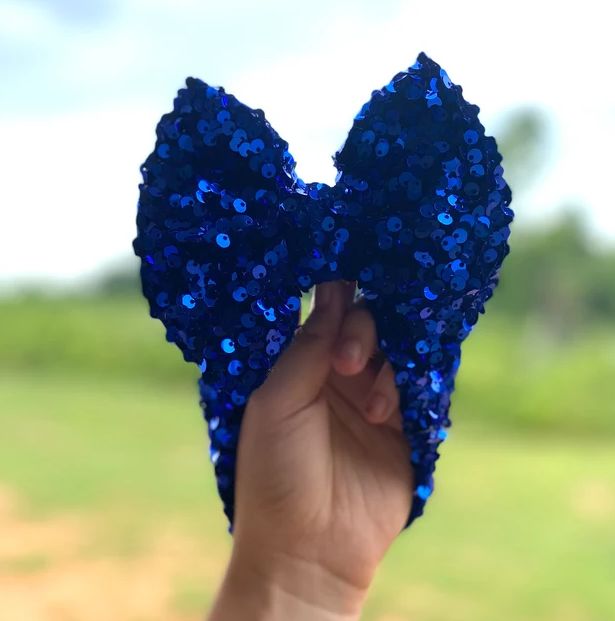 Customer photo review of Royal Blue Sequin on  Velvet