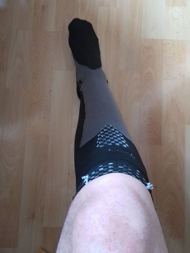 Customer photo review of MinasaMed Kompressionssocken für schmerzfreie Beine & Füße