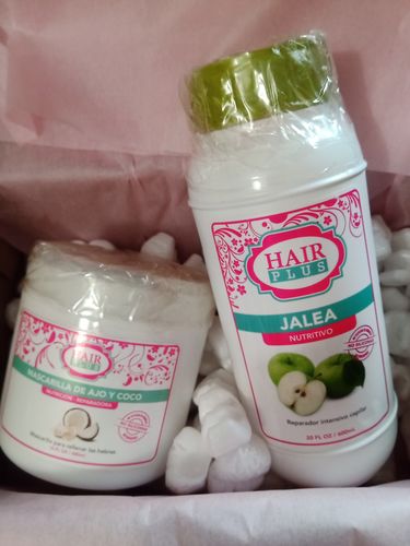 Customer photo review of Mascarilla de Ajo y Coco