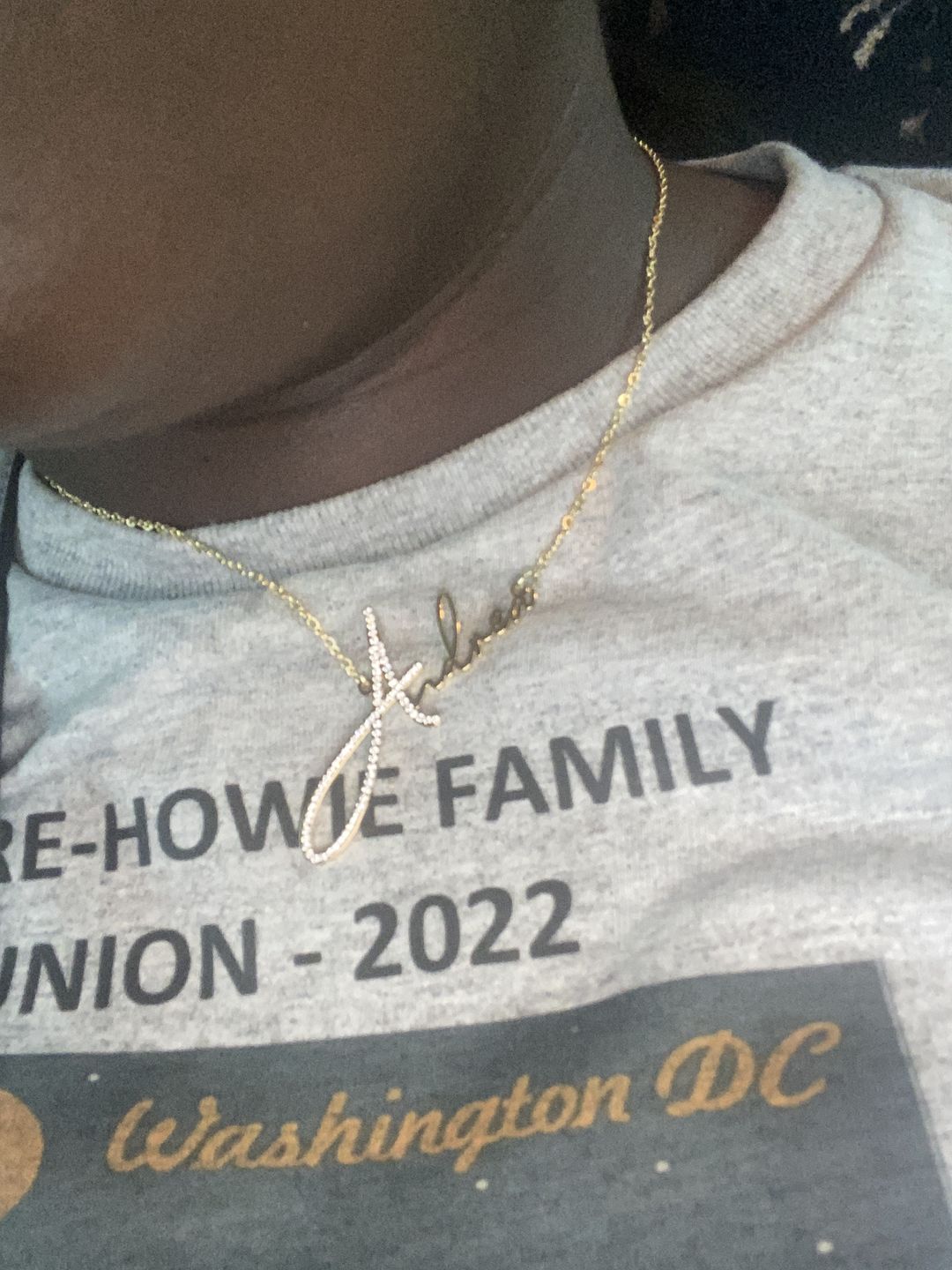 Customer photo review of Signature Custom Name Necklace
