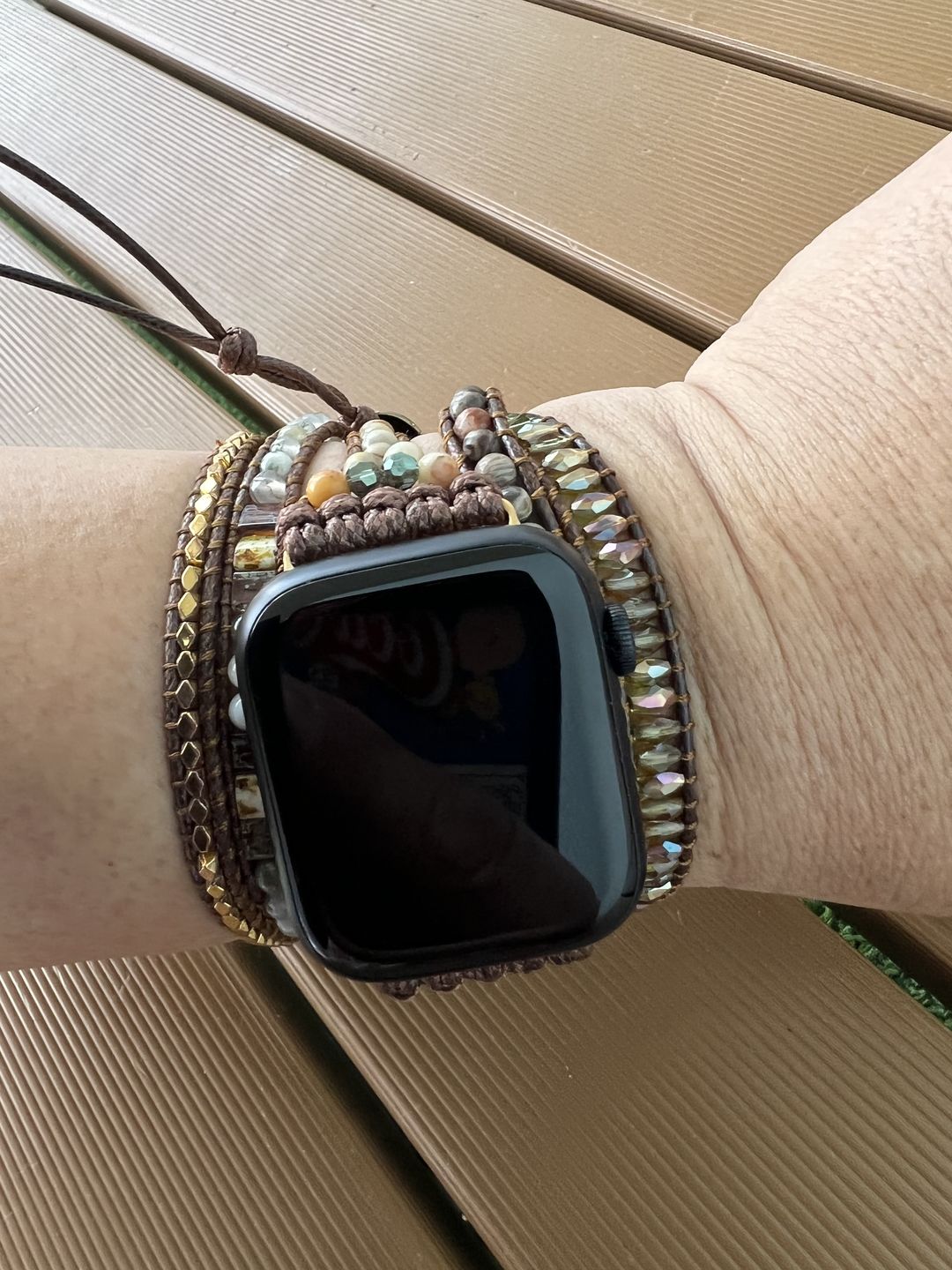 Customer photo review of Moonlight Goddess Apple Watch Strap