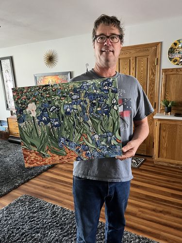 Customer photo review of Irises - Paint by Numbers