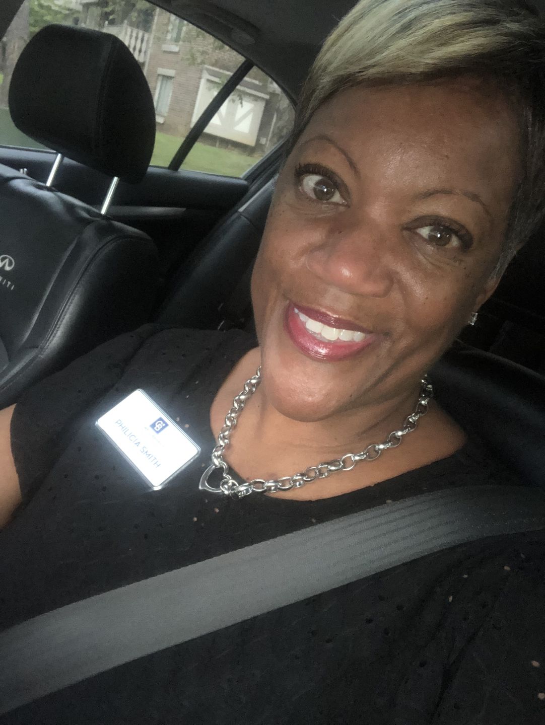 Customer photo review of Amanda Heart Necklace