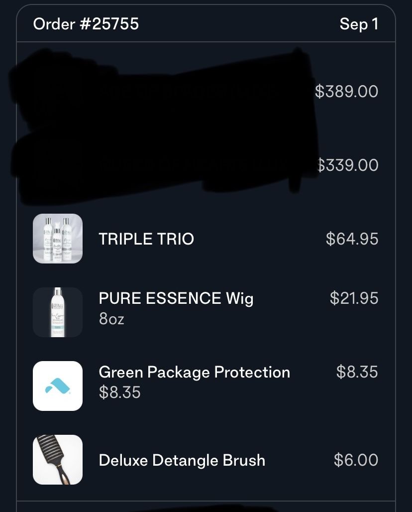 Customer photo review of Deluxe Detangle Brush