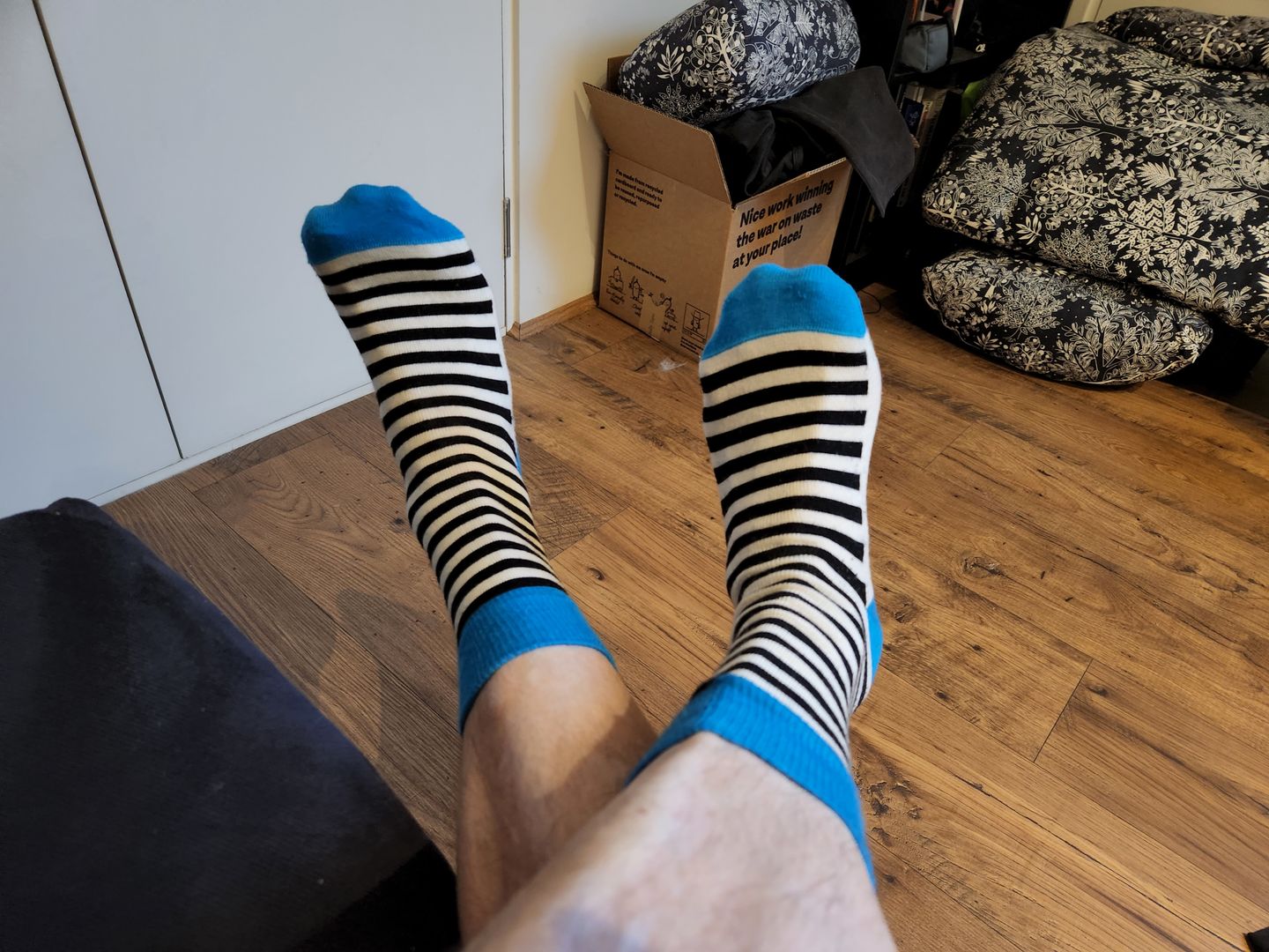 Customer photo review of Socks Mallow Stripe