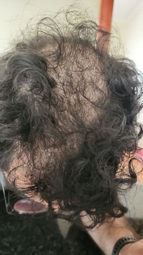 Customer photo review of Micellar Sulfate-Free Shampoo & Conditioner Combo with Hair & Nail Herbs