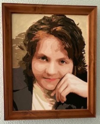 Customer photo review of Custom Paint by Number Kit