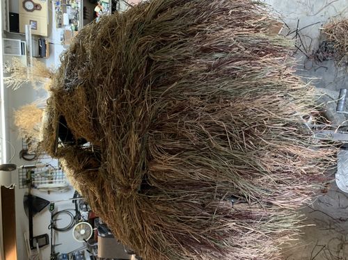 Customer photo review of Hunting Blind Raffia Grass (Pack)