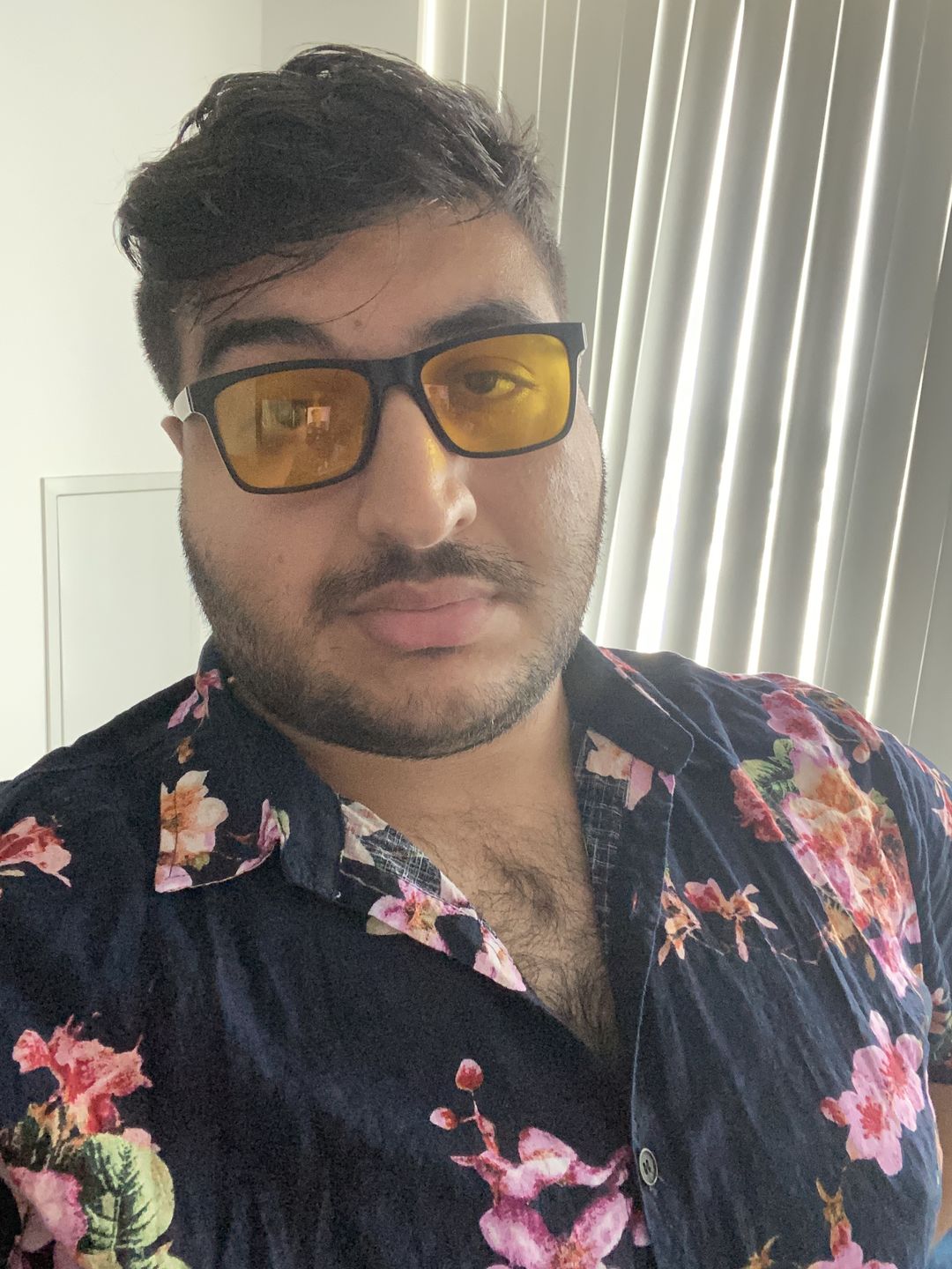 Customer photo review of Men's Floral Cotton Tropical Hawaiian Shirt