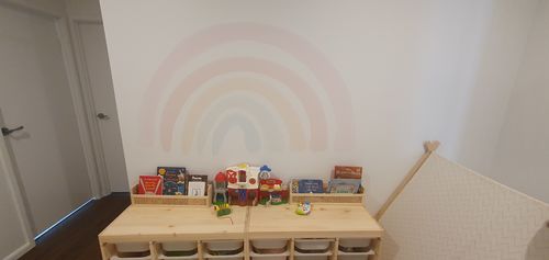 Customer photo review of Pastel Rainbow Peel & Stick Decal