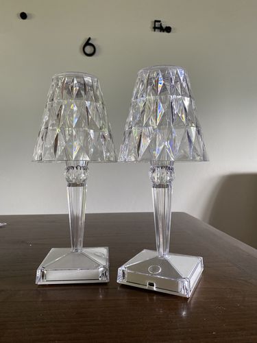 Customer photo review of Lampada effetto cristallo touch