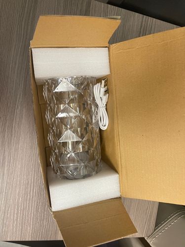Customer photo review of Crystal Rose Lamp