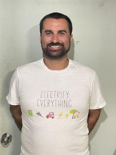 Customer photo review of Electrify Everything Unisex T-shirt
